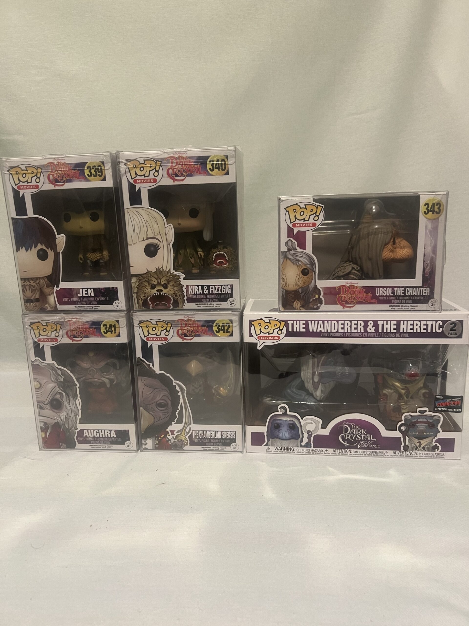 *Rare/Complete+* Dark Crystal #339-343 And NYCC 2 Pack w/4” Protectors