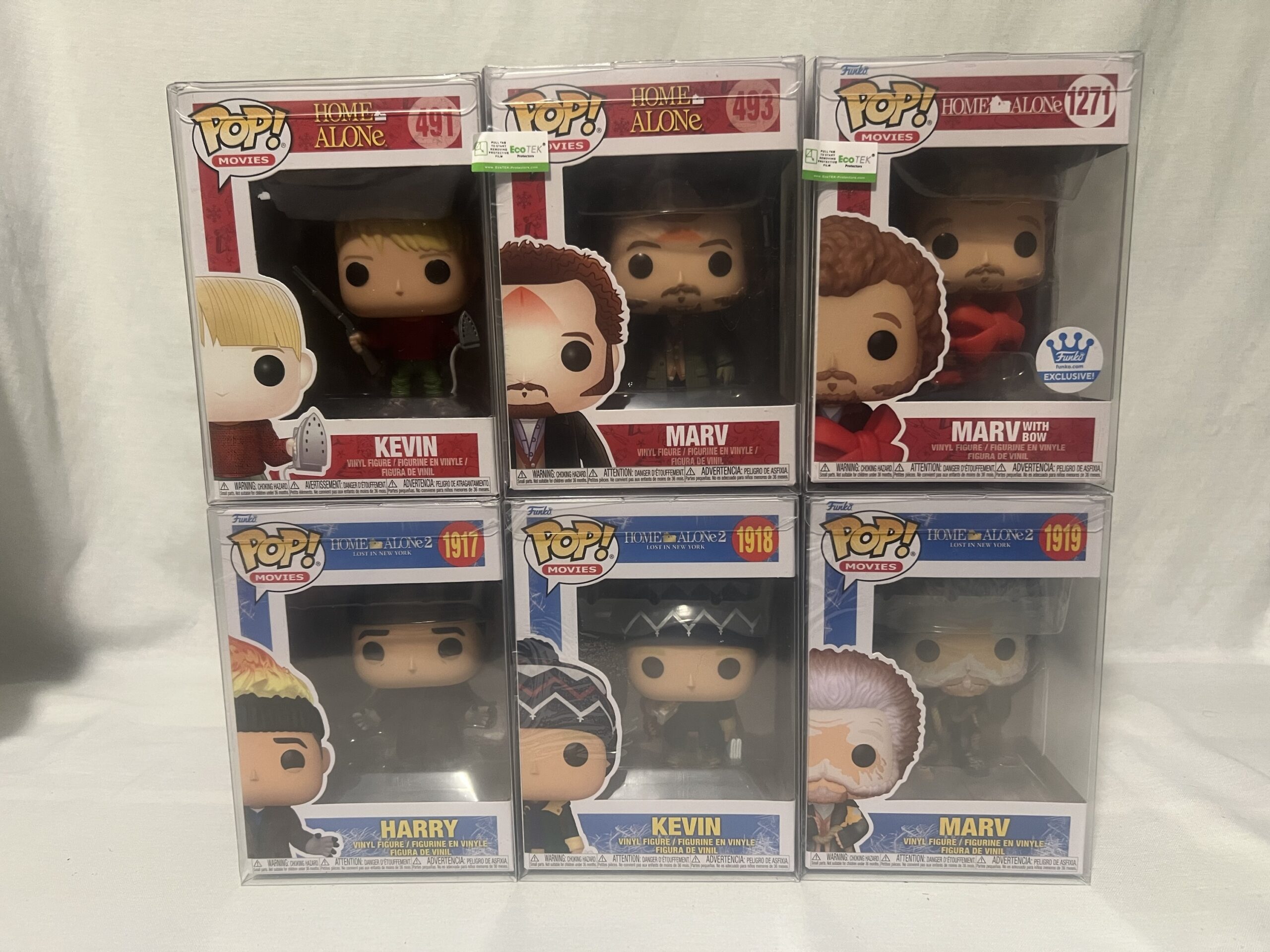 *Rare* Home Alone 491 493 1271 & Home Alone 2 1917 1918 1919 Funko Pop! Lot Of 6