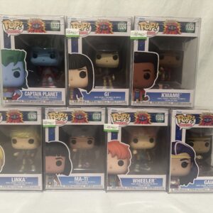 *Complete* The New Adventures Of Captain Planet SET OF 7 Funko Pops w/Protectors