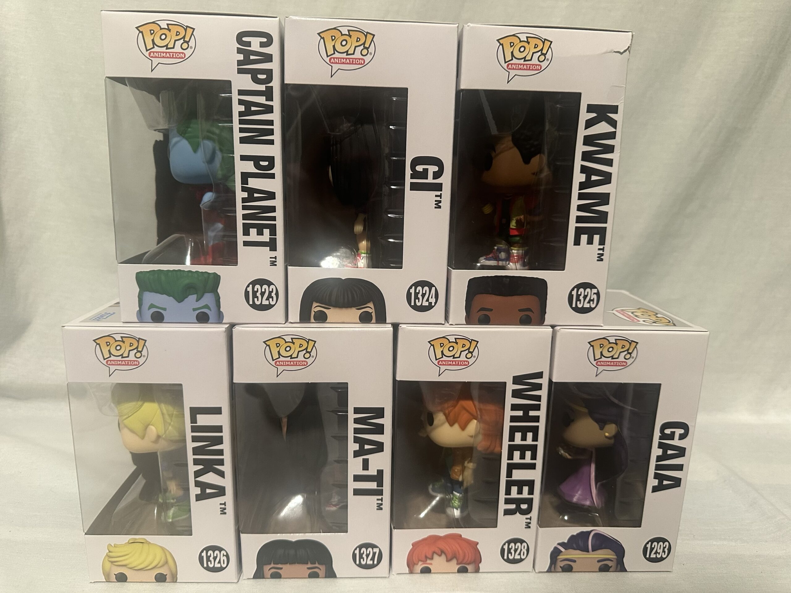 *Complete* The New Adventures Of Captain Planet SET OF 7 Funko Pops w/Protectors - Image 7