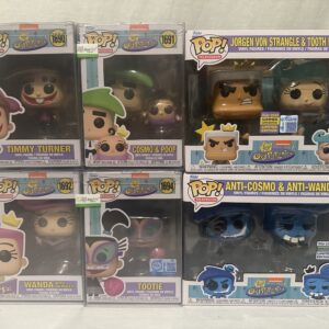 Fairly Odd Parents: Timmy, Wanda, Cosmo, Jurgen, Godmother & Poof Funko Pop! Lot